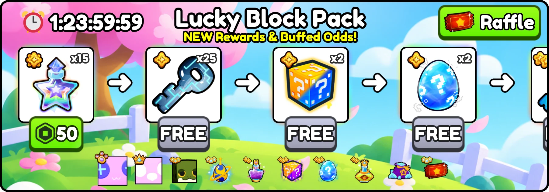 [Forever Pack shop UI]